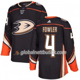 Anaheim Ducks Hockeydrakt Cam Fowler 4 2017-2018 Svart Adidas Authentic - Herre